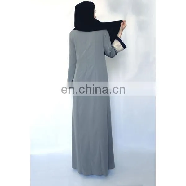 Customize Hot Sale Women Front Open Abaya Egypt,new Design Abaya in China photo-5