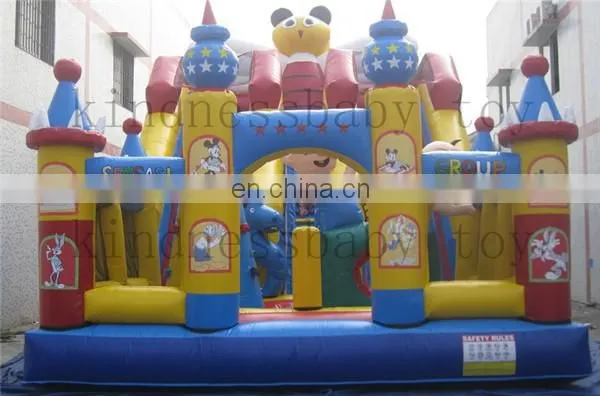 Attractive Inflatable Fun City, Big Inflatable Bouncy Games, Inflatable Combo Slid Fun Land City photo-2