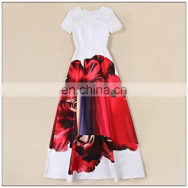 2015 Dress Casules Short Sleeve Dress Fashion Dress Woman Dress Maxi Dress photo-3