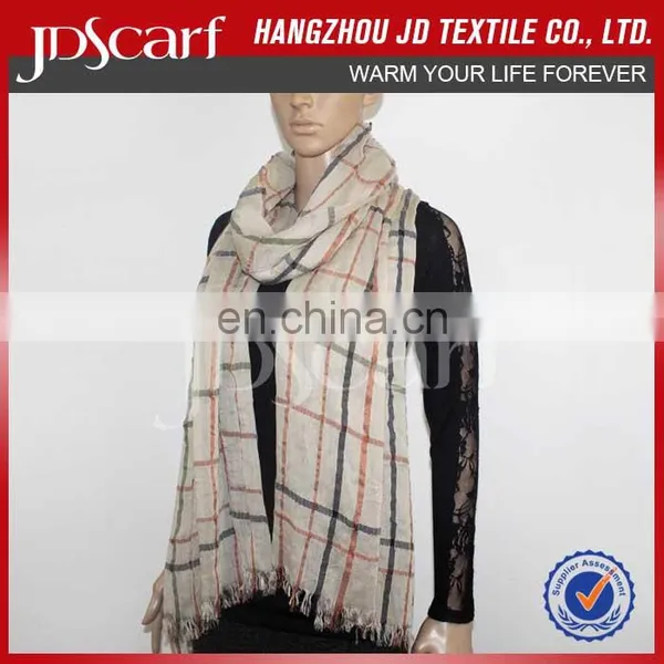 Wholesale Fashionable Women Plaid Scarf photo-5
