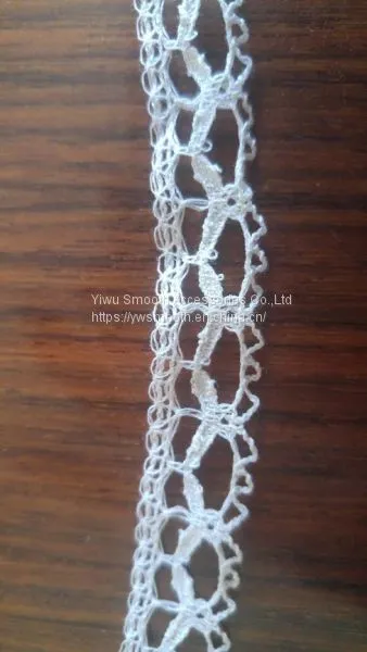 New Fashion White Cotton Sewing Embroidery Machine Lace Trim Fabric photo-2