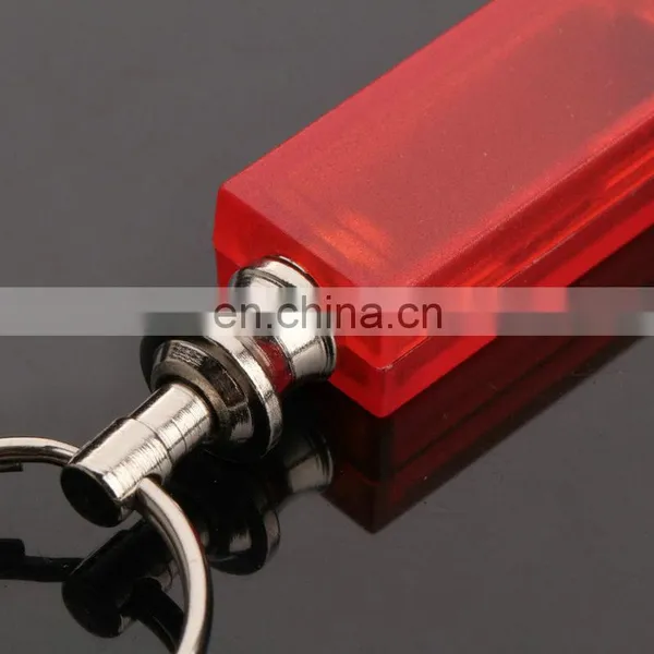 2016 Promotional Wholesale New Style Rubber Plastic Red Color Double Ring Keychain photo-3
