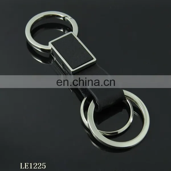 Hot Sale Promotional Real Leather Metal Carabiner Key Chain photo-4
