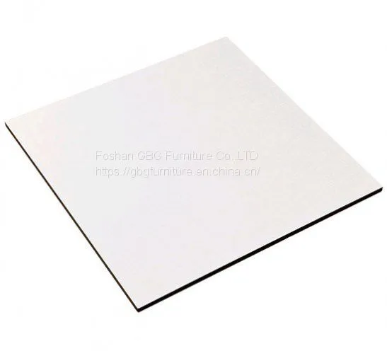 12mm thickness white HPL restaurant&cafe table top