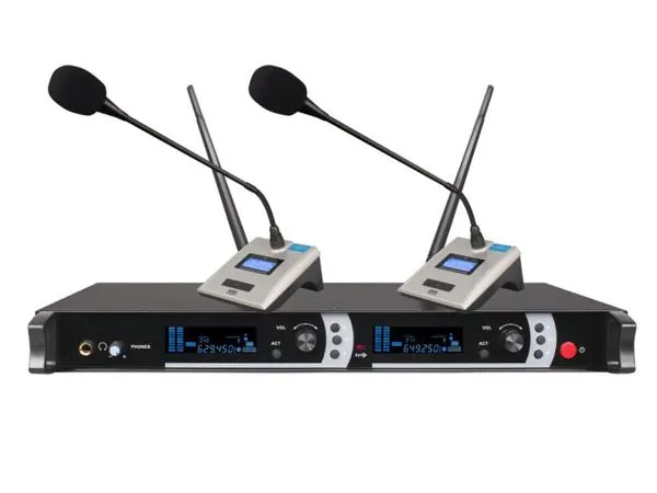 Wireless 2 Handheld/Conference/ Clip-on Microphones For Conference Room photo-2