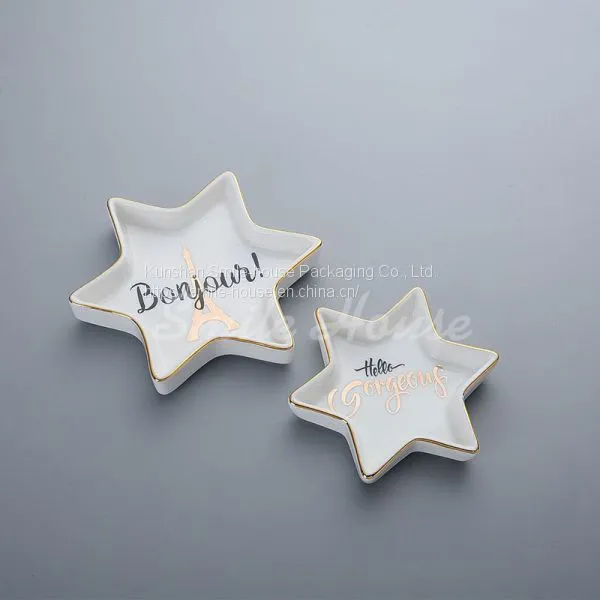 Trinket Ceramic Dishes for Wedding Day and Party