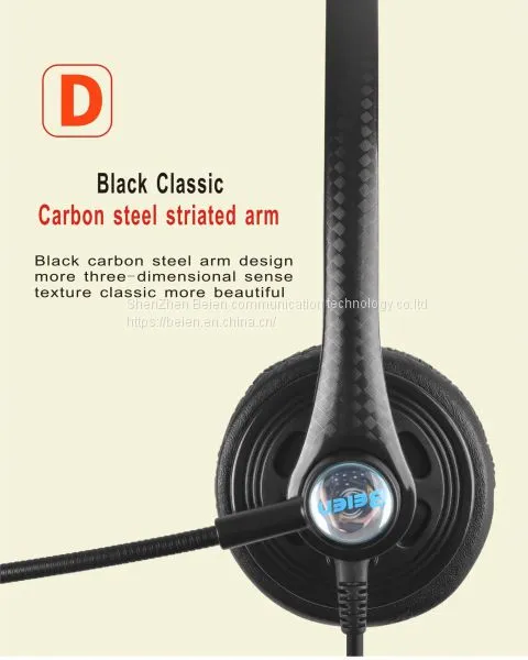 China Beien T12 RJ-USB Telephone Call Center Headset Noise-cancelling Headset Customer Service photo-2