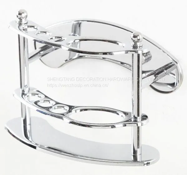 Multi - Functional Bathroom Accessories Wash Gargle Cup Holder Stainless Steel Toothbrush Holder Chrome Plated Simple Practical Object Holder photo-4