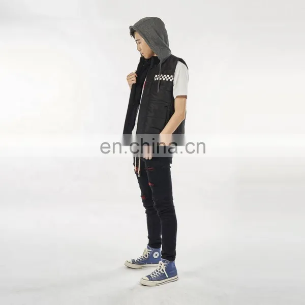 DiZNEW Bulk Wholesales Mens Outdoor Puff Velvet Waistcoat Nylon Vest photo-5