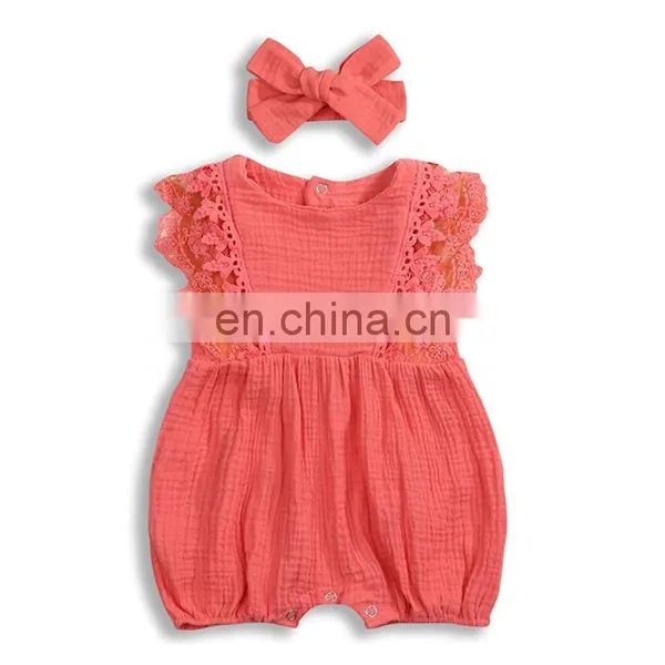 Infant Romper Comfortable Clothing Sleeveless Linen Baby Clothes photo-5
