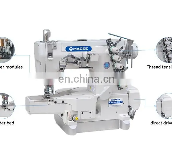 MC 600-01D DIRECT DRIVE HIGH-SPEED CYLINDER-BED INTERLOCK SEWING MACHINE photo-2