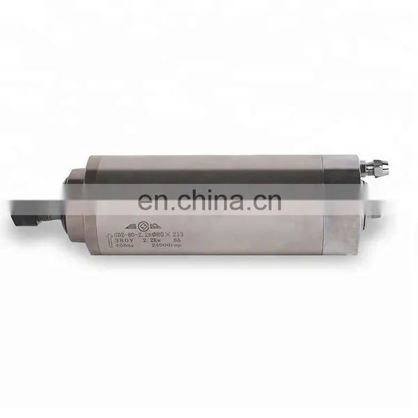 24000RPM 2.2KW Water Cooled High Speed CNC Router Lathe AC Spindle Motor for Metal Cut photo-4