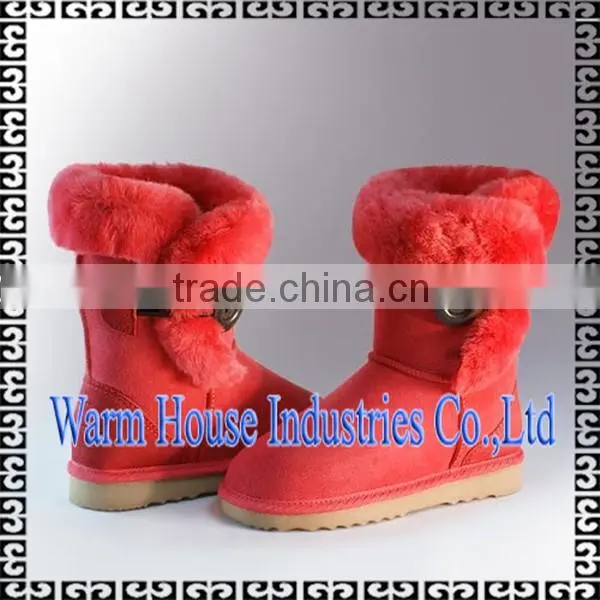 2016 New Design Sheepskin Boots Girls Latest Fashion Winter Boots