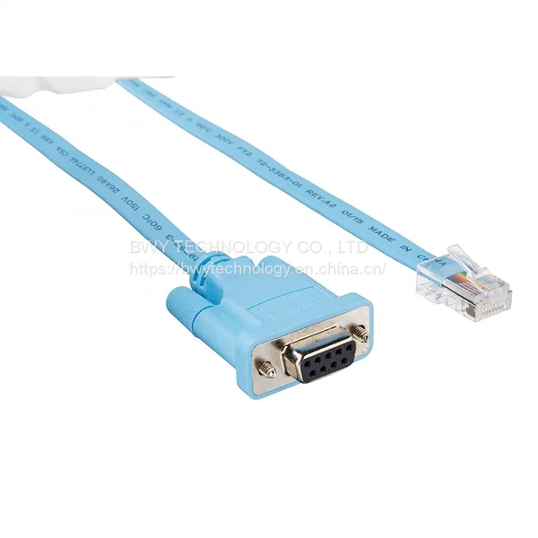 CAB-CONSOLE-RJ45 Кабель Cisco RJ45 для консоли длиной 6 футов с RJ45 и DB9F