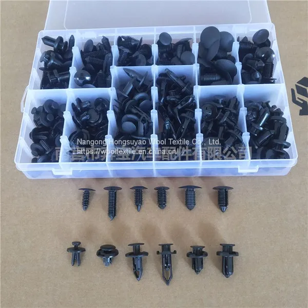 OEM 240pcs 12Sizes Black Auto Body Fastener, Trunk Bumper Fastening Tools photo-5