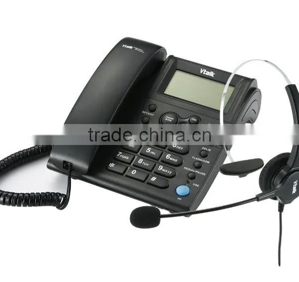 2015 New Popular Plastic Corded Call Center Headset Telephone photo-6
