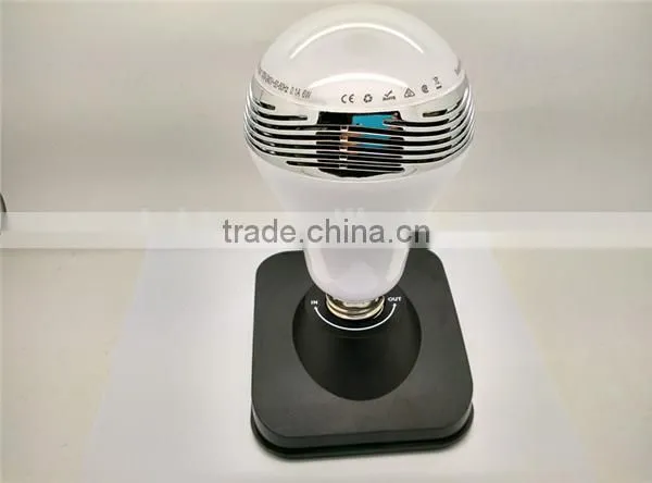 AC100-240V Working Voltage E27/B22 Base RGBW LED Bluetooth Bulb Speaker With Free Controlling APP for Android & IOS Smartphones photo-4