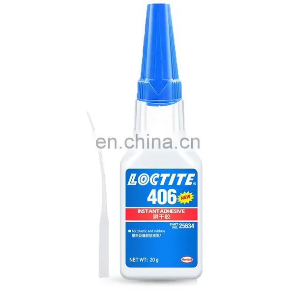 20ml Super Strong Glue Loctiter 406 Instant Glue Liquid for Plastic Rubber Metal Ceramic Repairing Not Whitish and Odorless