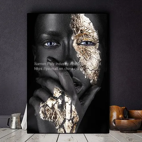 African Women's Oil Painting Living Room Decoration 3D Wall Art Poster photo-3