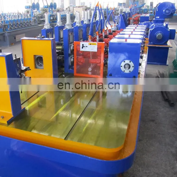 Low Energy Consumption 30-130 M/min Erw Steel Round Tube Pipe Mill Production Line Making Machine photo-2