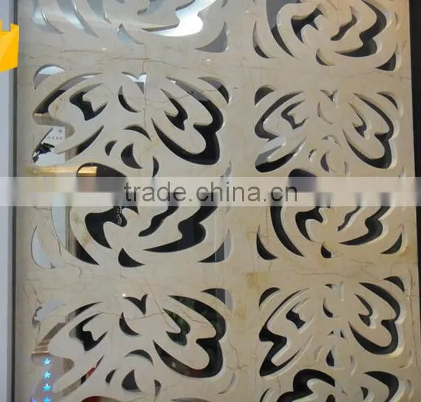 High Quality Natural Polished Cream Block Marble Stone photo-3