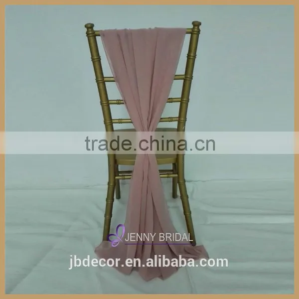 SH043J Hotsale and Popular Chiffon Blush Chair Sashes photo-4