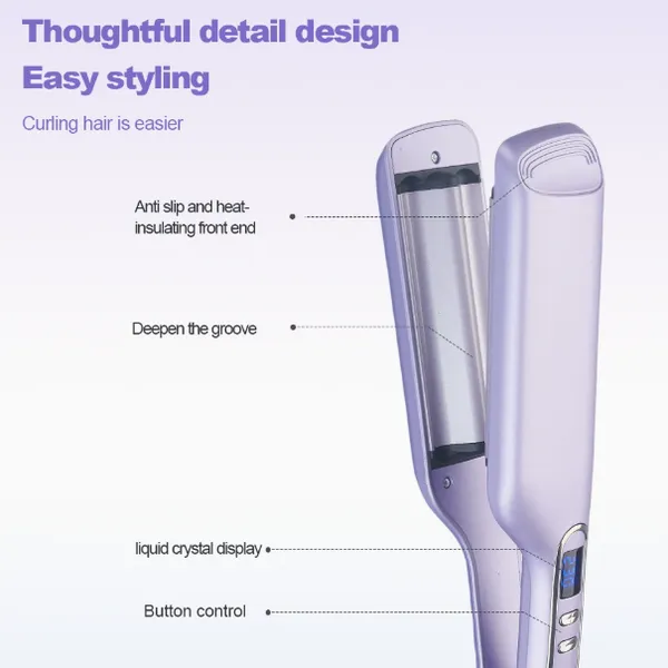 Curling Iron/Water Ripple Three Tube Curling Iron/Lazy Home Curling Iron（Wechat:13510231336） photo-3