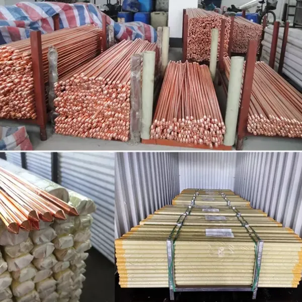 Cu-DHP CW024A Phosphorus Deoxidized Copper Clad Rod 16mm 19mm 2.4m 3m for Earthing System photo-5