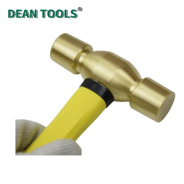 Non-Sparking Double Face Brass Hammer,Solid Brass Head,Corrosion Resistant,Reliable Striking Force photo-4