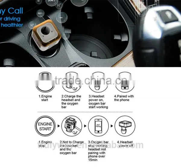 Two USB Output Oxygen Bar Bluetooth Headset Car Charger photo-2