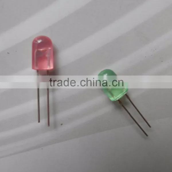 Diffused Green 5mm Oval Led Diode 110 / 60 Degree Viewing Angle photo-2