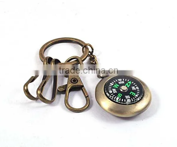 COMPASS HIGH QUALITY Metal Keychain PROMOTION Alloy Compass Keychain photo-2