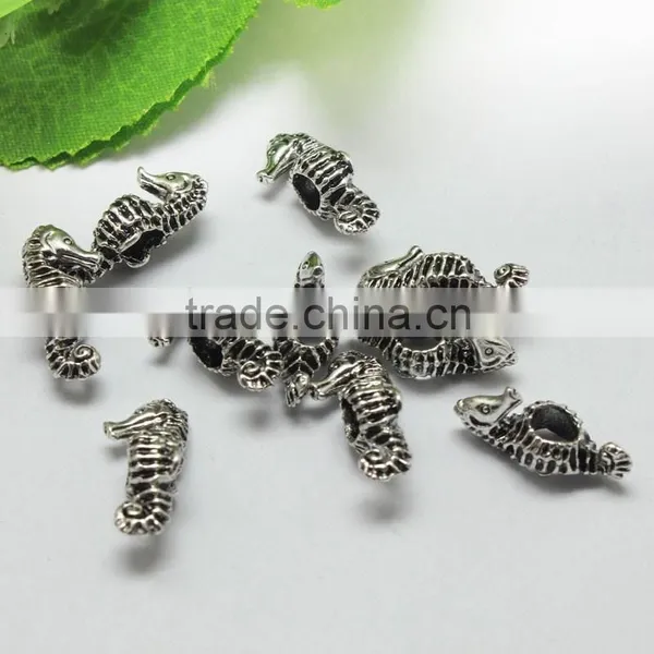 Lead Free Nickle Free Zinc Alloy Pdora Seahorse Jewelry Hole Beads for Bracelets and Necklace photo-6