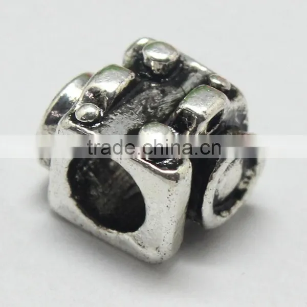 Europe and America Popular Pdora Square Shape Large Hole Beads Accessories, Zinc Alloy Jewelry Accessories photo-2