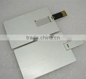 USB 2.0 High Speed Business Card Metal Usb Flash Drive 2GB for Promotion Gift photo-3