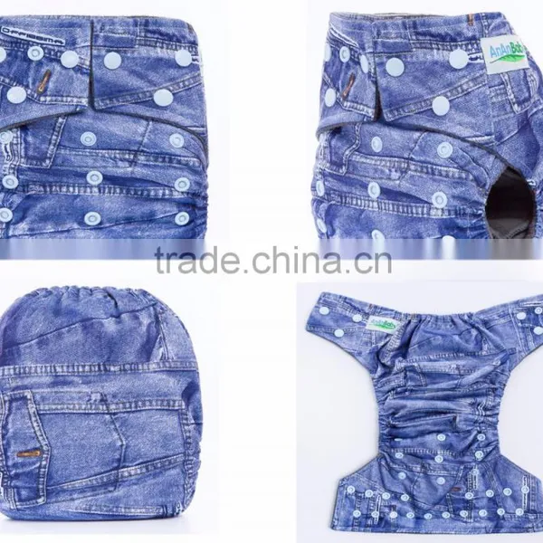 Newborn Baby Cloth Diapers Nappies Re-usalbe Washable Diapers With One Insert Healther Than Disposable