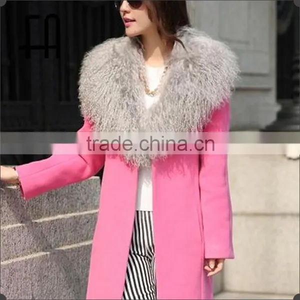 Factory Direct Wholesale Mogolian Lamb Fur Collar /fur Accessories /fur Collar photo-3