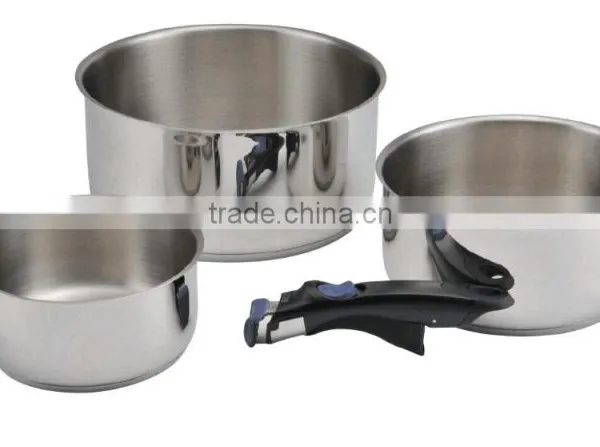 Fun Camp Cooker Stainless Steel Camping Set Cookware Sets With Camp Moving Handle