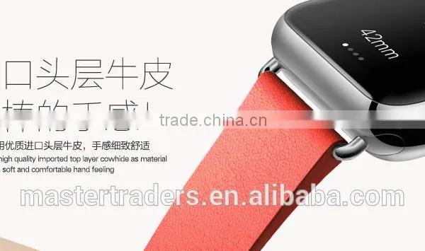 Original Rock 42MM Buckle Genuine Leather Watch Band Wrist Strap With 12 Holes For Apple Watch MT-3510 photo-6