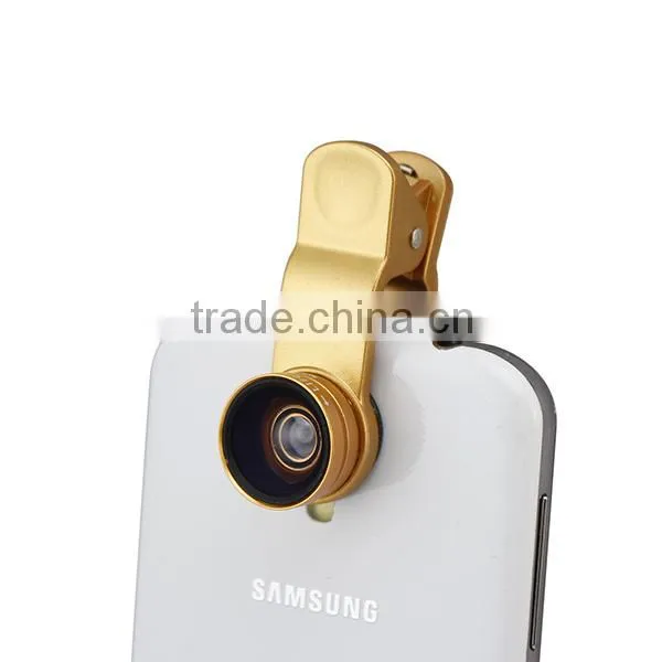 3 In1 0.65 X Wide Angle Macro 180degree Fisheye Lens for Mobile Phone Tablet Camera photo-5