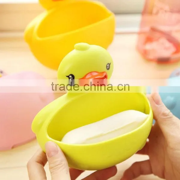 2014 Factory Price and Fashion Plastic Duck Soap Dishes With Suction photo-4
