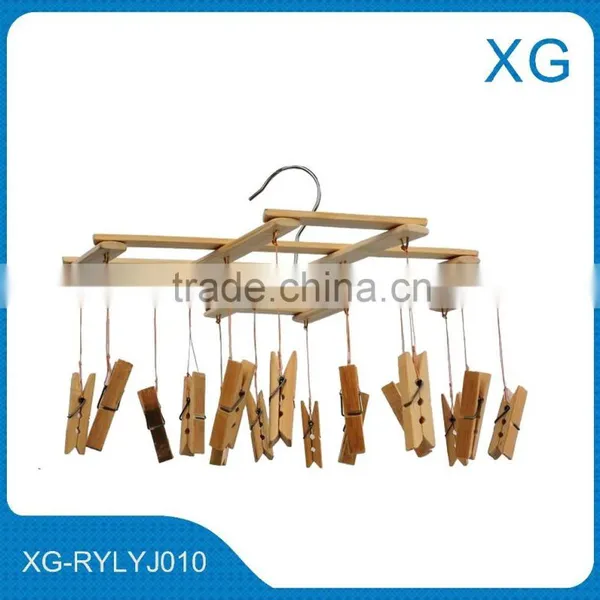 Cheap Price Wall Mounted Wooden Clothes Hanging Hooks/Decorative Hooks for Hanging Clothes Hats photo-2