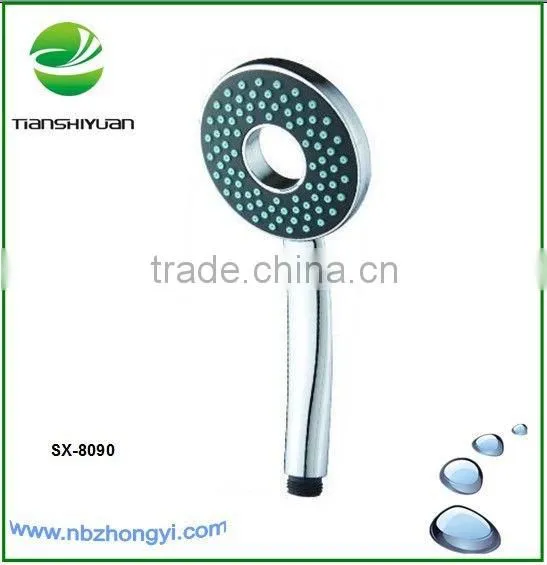 Round Shower Head With Arm Rainfall Handheld Shower Single Function Hand Shower