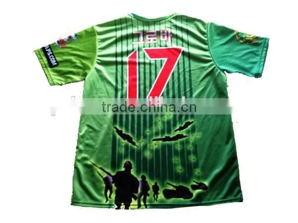 Unique Design Color Green Soccer Jersey With Sublimation Numbers photo-3