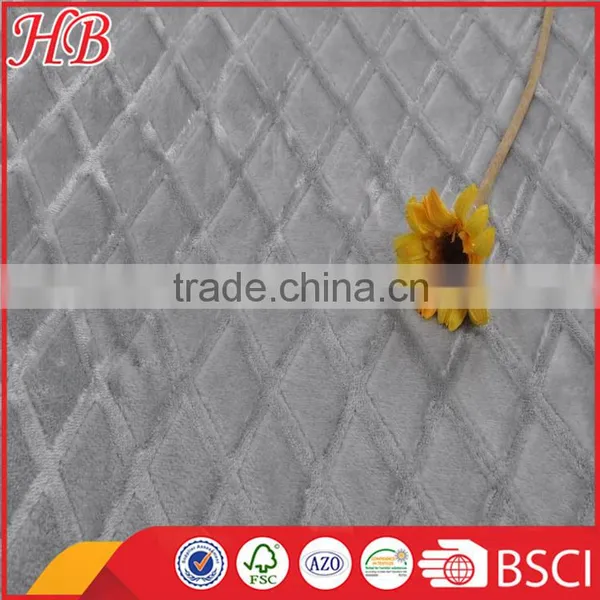 300gsm,gray Diamond Pattern Super Comfortable Flannel Fleece Blanket photo-4