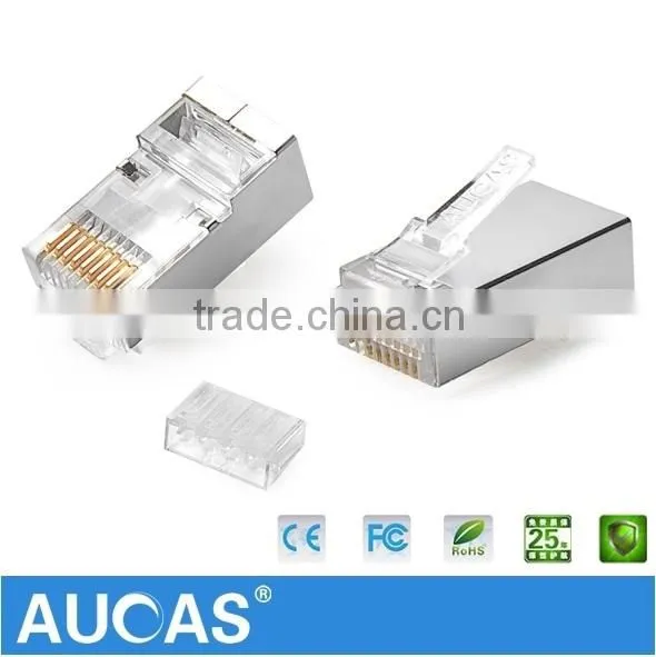 Best Price Network Cable FTP Cat6 Plug RJ45 Connector Male PCB Connector Shielded Hot Sell photo-3
