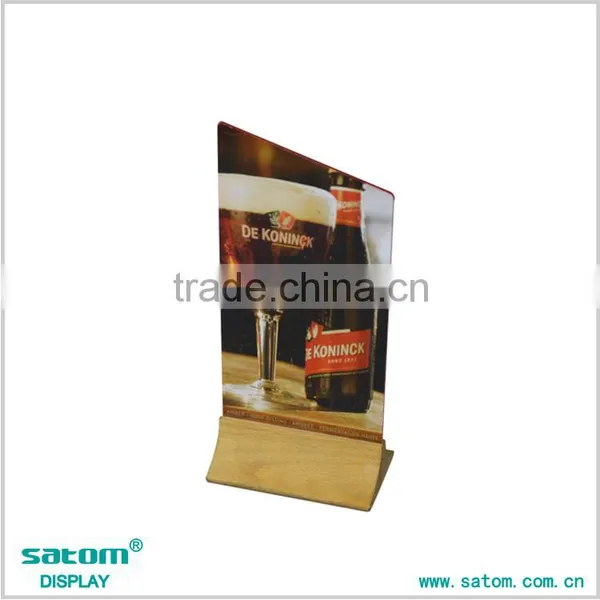 Hot Selling High-Precision Printing Restaurant Wooden Menu Stand Holder Quality Choice photo-5
