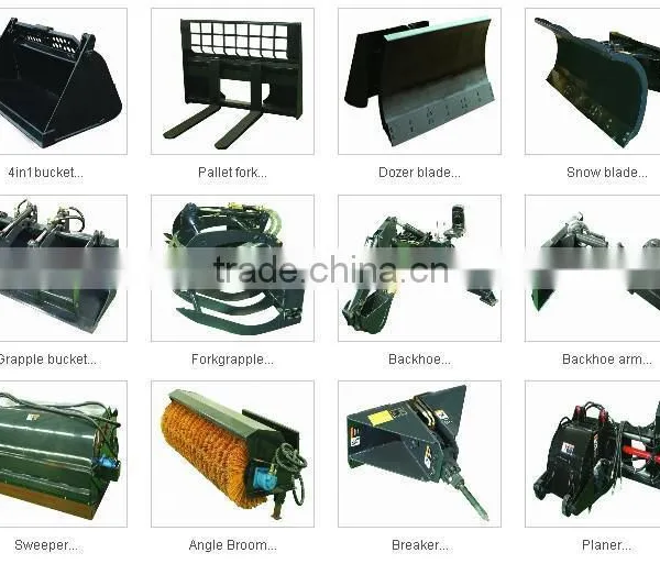 Attachment for Skid Steer Loader, Skid Steer Loader With Attachments