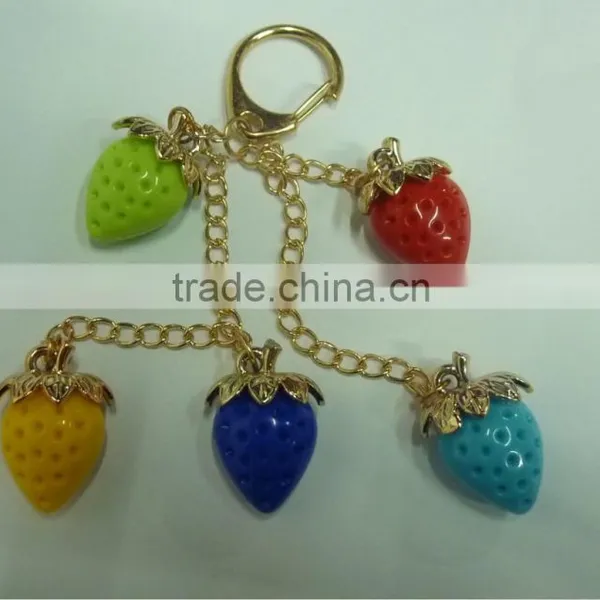 Strawberry Jewelry Keychain