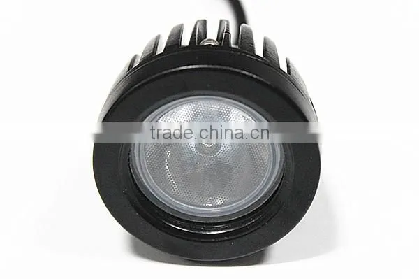 Round 10W LED Work Light 2 Inch 10 Watt Black LED Mini Auxiliary Work Light For Motorcycle Car 4X4 Offroad photo-2